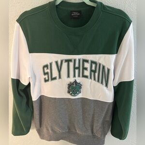 Slytherin™ Color Block Adult Crew Neck Sweatshirt Universal Studios Orlando